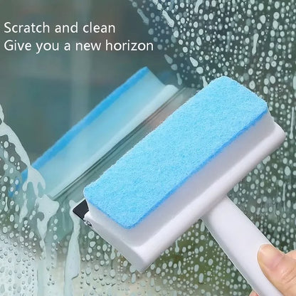 2 in 1 Double Sided Glass Cleaner Brush