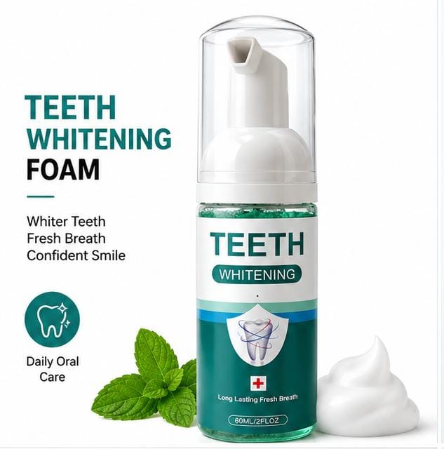 Teeth Whitening Foam – Deep Clean Whitening Mousse | Fresh Breath Oral Care (60ml)