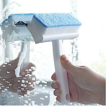 2 in 1 Double Sided Glass Cleaner Brush