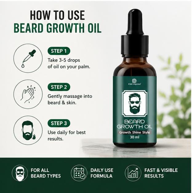 BEARD GROWTH OIL 30ML PACK OF 2