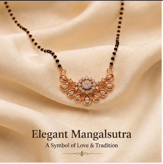 Premium Rose Gold Plated Mangalsutra.