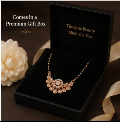 Premium Rose Gold Plated Mangalsutra.